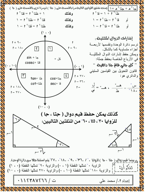 ملخص قوانين حساب المثلثات للصف الاول الثانوى Do.php?imgf=geniusit12972533712